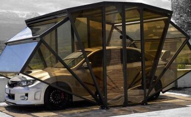 Конструкции портативных гаражей для авто